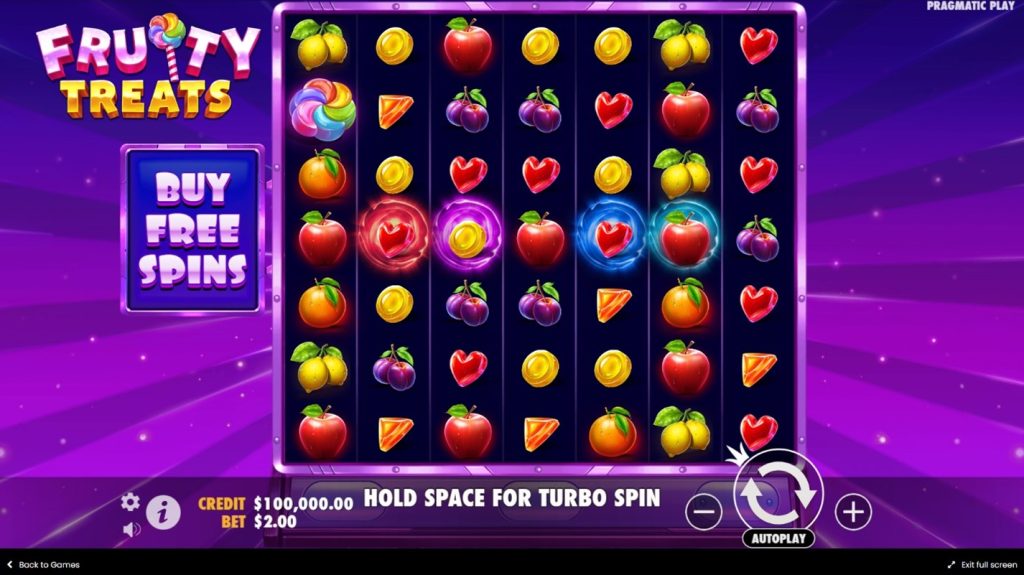 Fruity Treats slot game features
